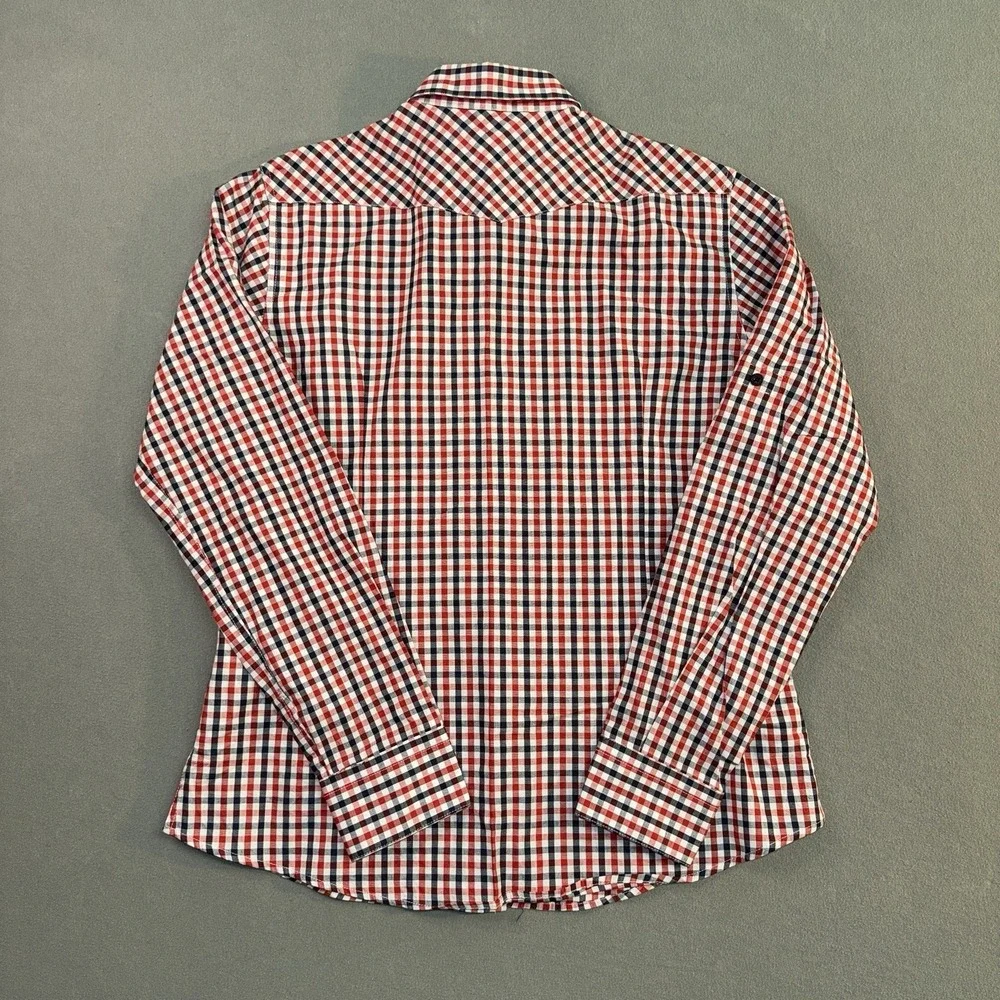 Boys Ralph Lauren Long Sleeve Button Up Shirt Red/ Blue Size XL
